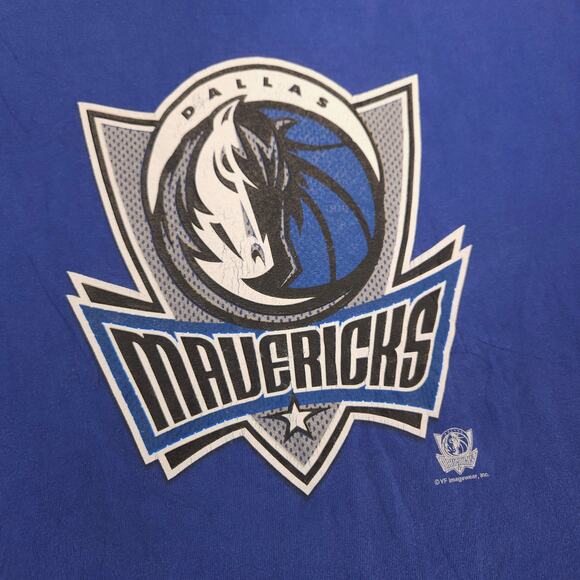 NBA Dallas Mavericks Crew Neck Graphic Basketball T Shirt Mens Size XL Blue - Picture 4 of 10